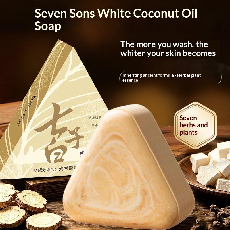 Castor Oil Soap - Herbal Coconut Oil Seven Seed White