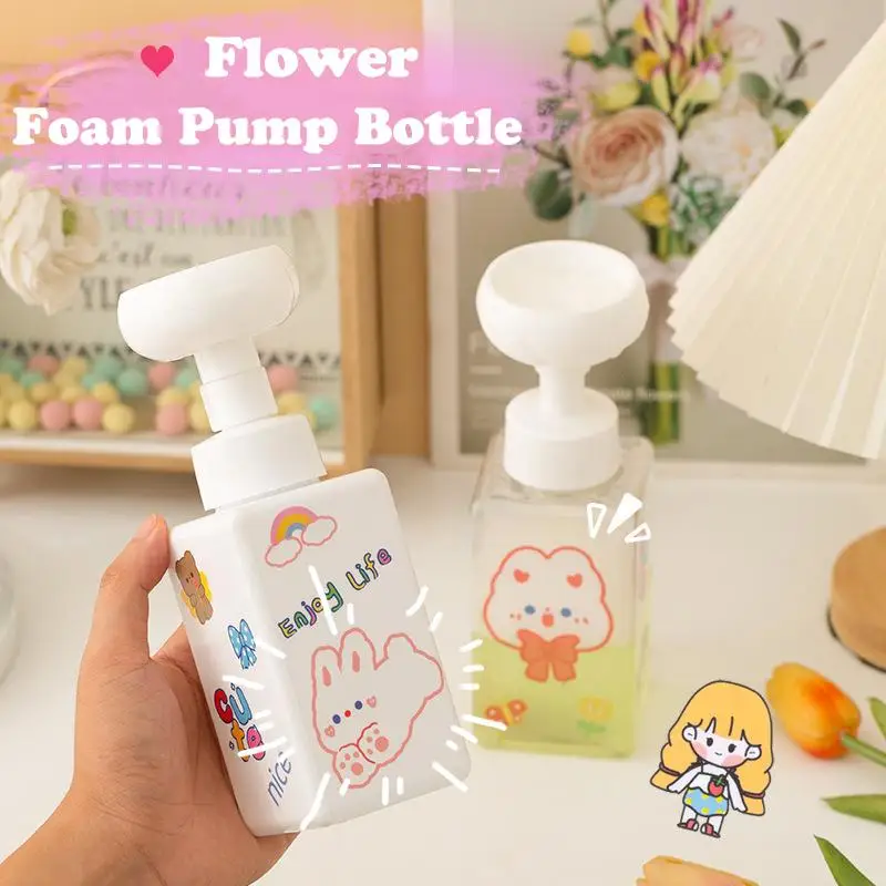 Soap Making Jug - 250/450ml Flower Shape Foam Pump Dispenser