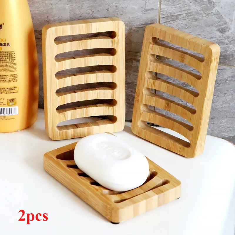 Soap Making Box - 2 pcs Bamboo Case Tray Wooden