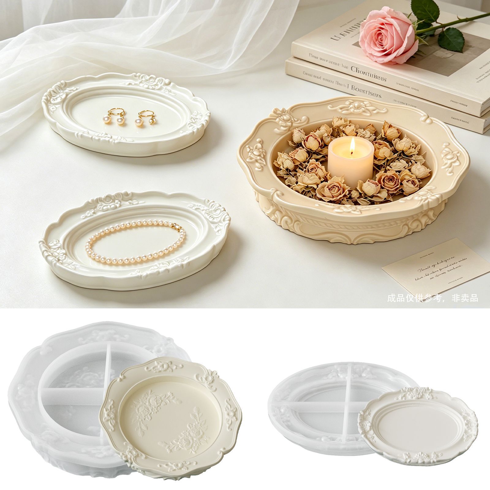 Elegant Vintage Baroque Lace S - Soap Making Silicone Molds ulasan dan harga