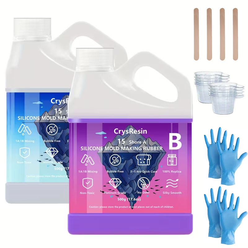 500ml 2 Bottles Liquid Silicon - Soap Making Silicone Molds ulasan dan harga