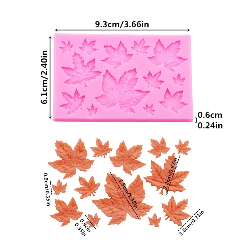Maple Leaf Silicone Mold Set f - Soap Making Silicone Molds ulasan dan harga