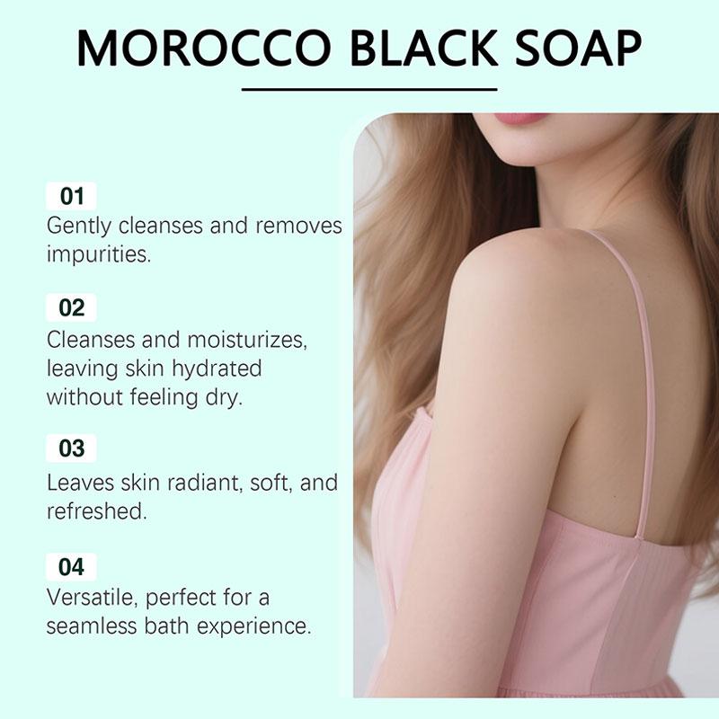 Moroccan Black Soap Deep Clean - Castor Oil Soap ulasan dan harga