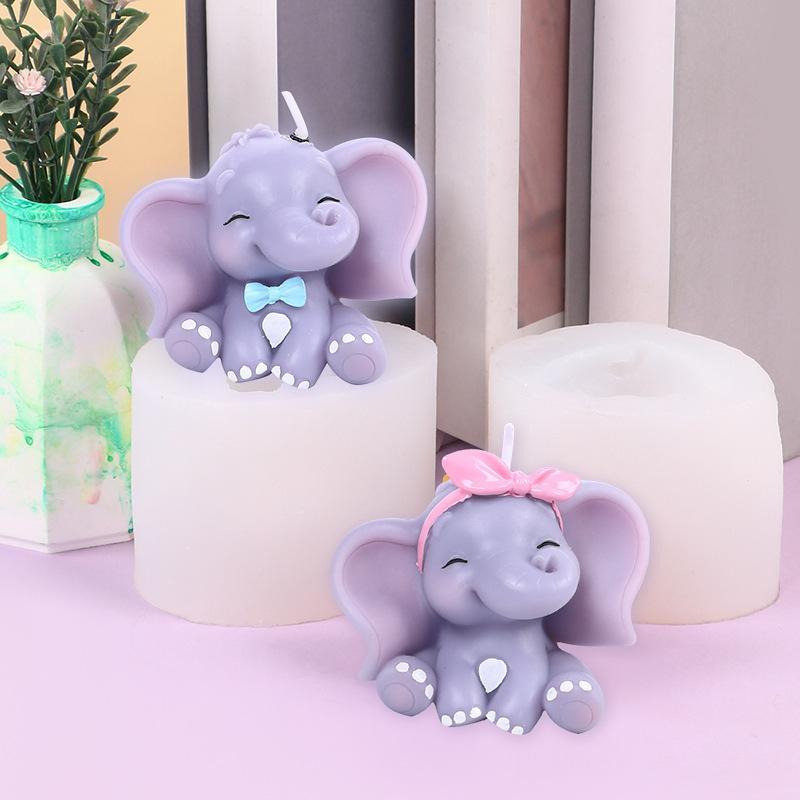 Cute 3D Elephant Silicone Cand - Soap Making Silicone Molds ulasan dan harga