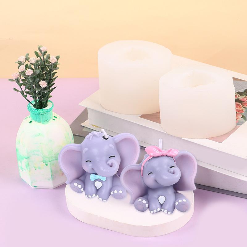 Cute 3D Elephant Silicone Cand - Soap Making Silicone Molds ulasan dan harga