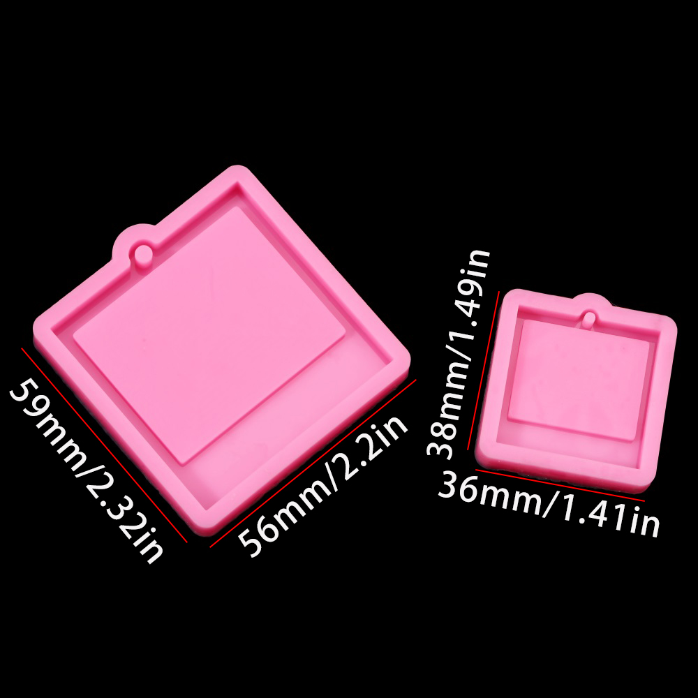 Photo Frame Epoxy Resin Keycha - Soap Making Silicone Molds ulasan dan harga