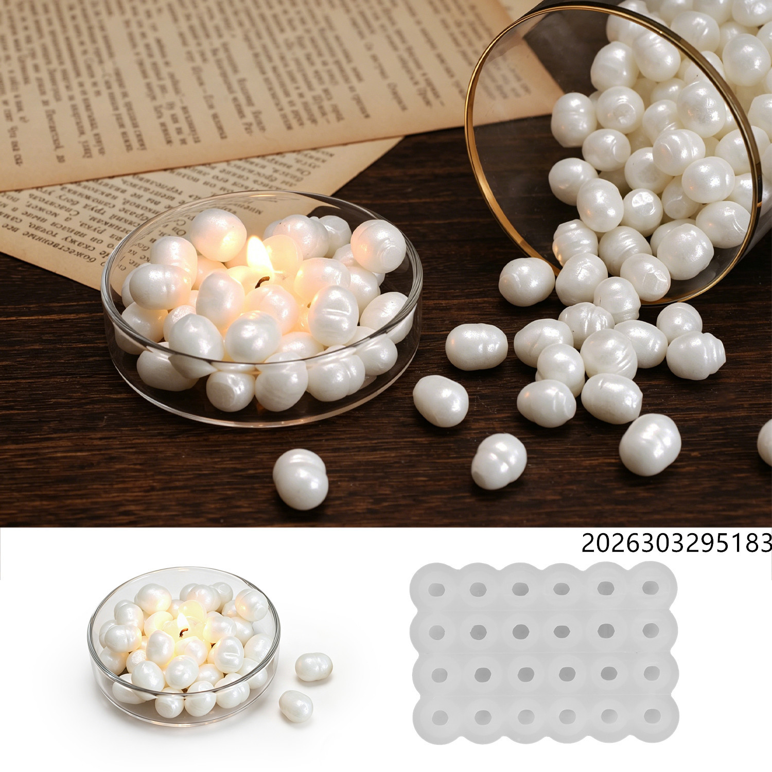 Healing Ocean Pearl Mirror Wax - Soap Making Silicone Molds ulasan dan harga
