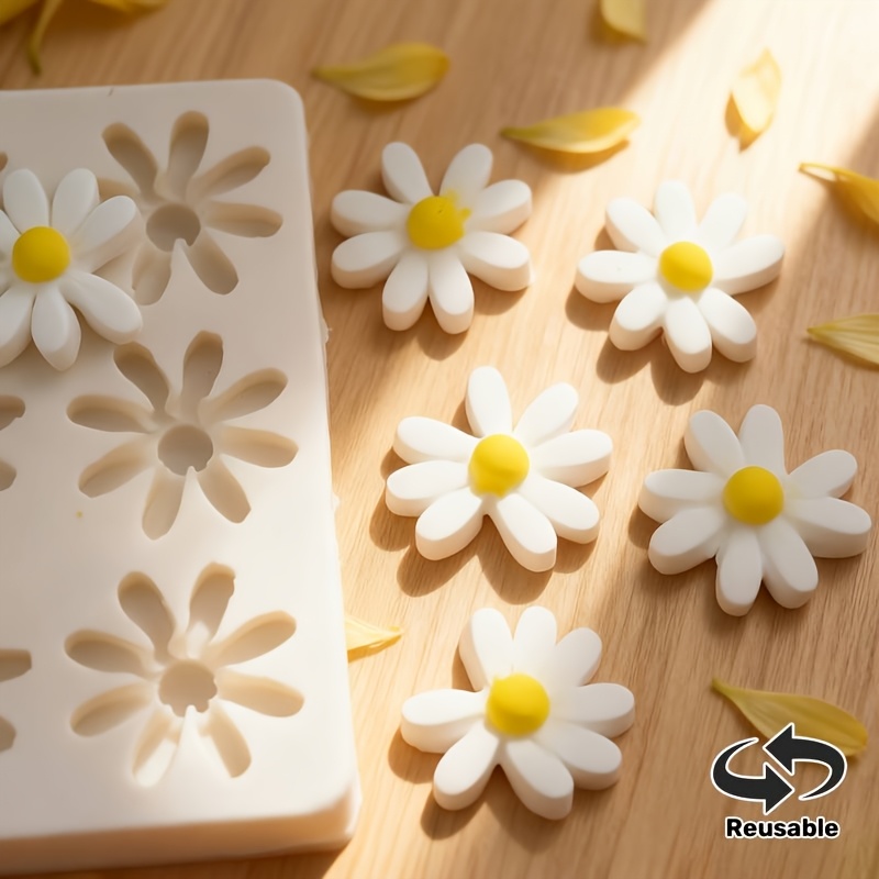 1pc 3D Daisy Sunflower Silicon - Soap Making Silicone Molds ulasan dan harga