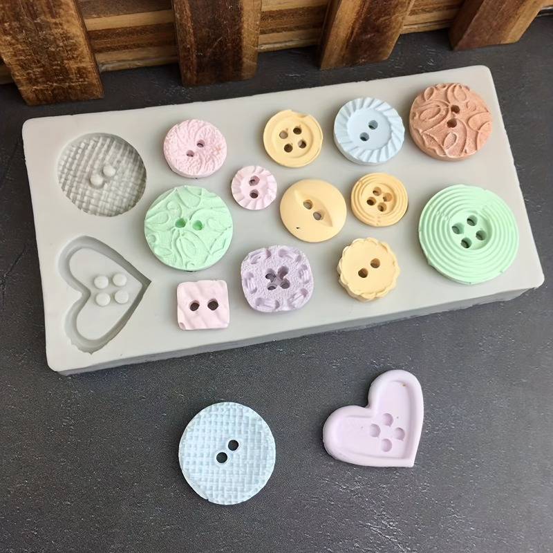 Buttons Shape Silicone Mold Si - Soap Making Silicone Molds ulasan dan harga