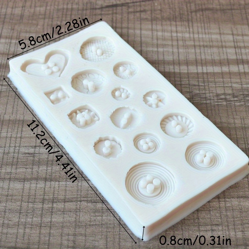 Buttons Shape Silicone Mold Si - Soap Making Silicone Molds ulasan dan harga