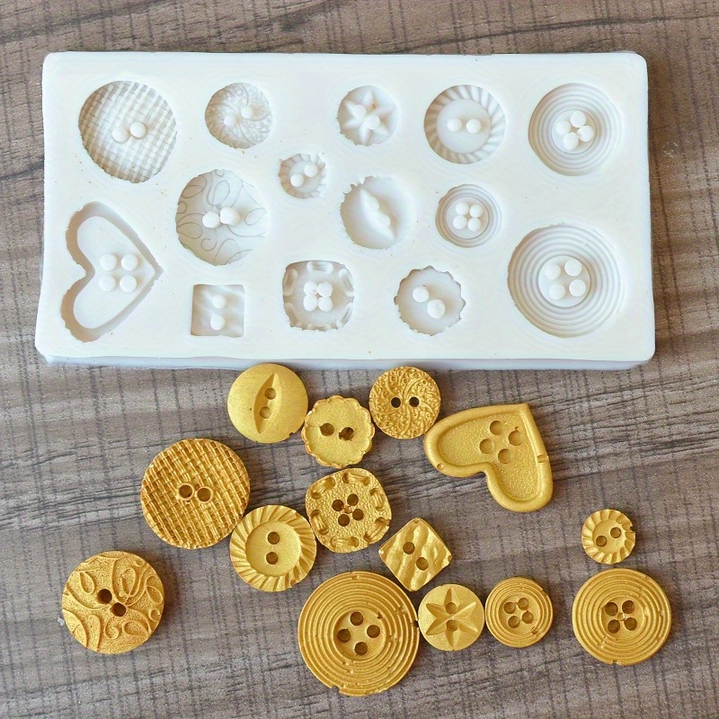Buttons Shape Silicone Mold Si - Soap Making Silicone Molds ulasan dan harga