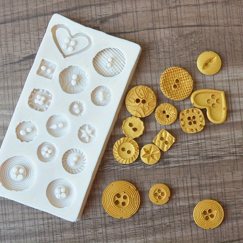 Buttons Shape Silicone Mold Si - Soap Making Silicone Molds ulasan dan harga