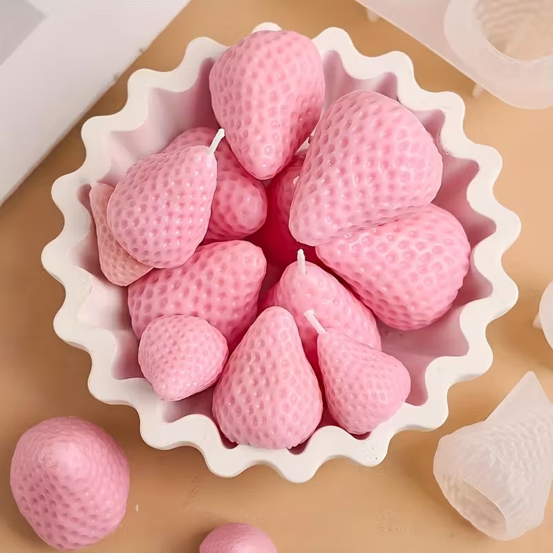 Strawberry Silicone Candle Mol - Soap Making Silicone Molds ulasan dan harga