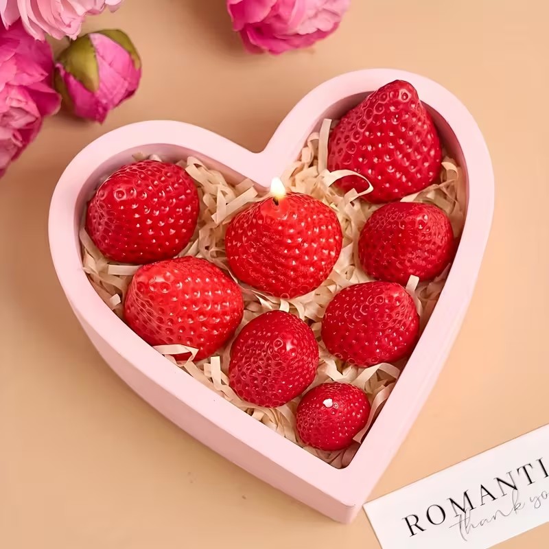 Strawberry Silicone Candle Mol - Soap Making Silicone Molds ulasan dan harga