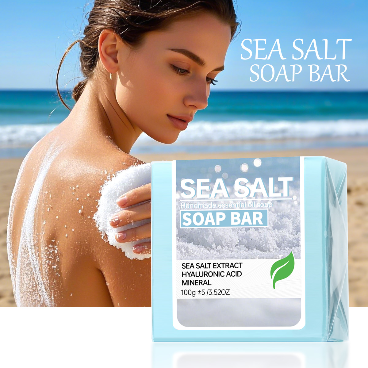 Sea Salt Handmade Essential Oi - Castor Oil Soap ulasan dan harga