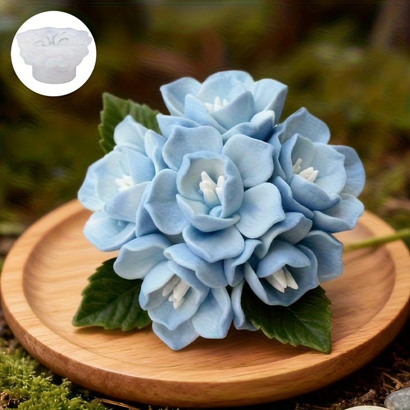 1 Hydrangea Candle Silicone Mo - Soap Making Silicone Molds ulasan dan harga