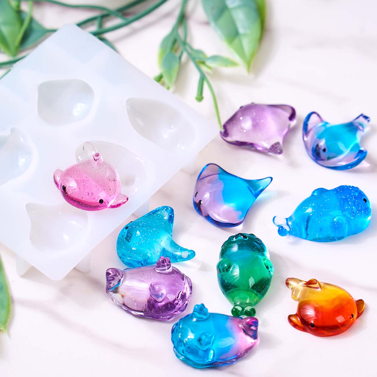 3D Healing Kawaii Manta Ray Wh - Soap Making Silicone Molds ulasan dan harga
