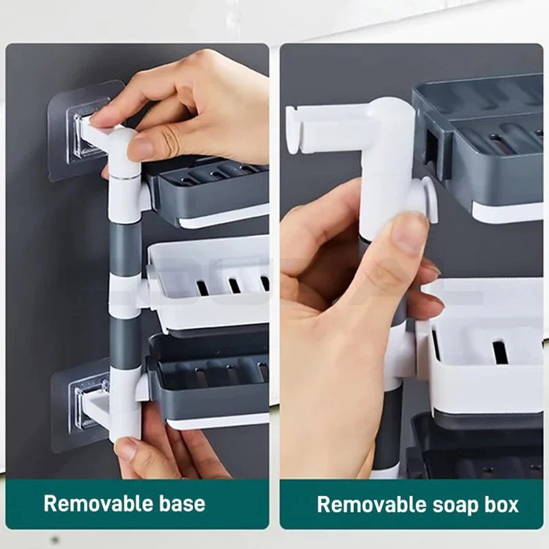 2/3/4 Rotating Drain Soap Box, - Soap Making Box ulasan dan harga