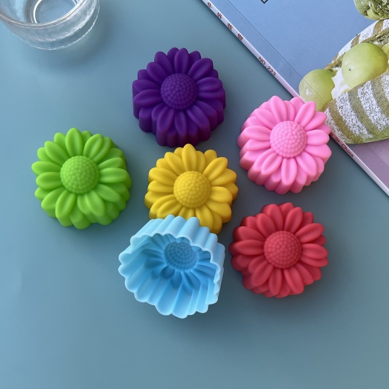 6 Pcs Set Non-Stick Flower Des - Soap Making Silicone Molds ulasan dan harga