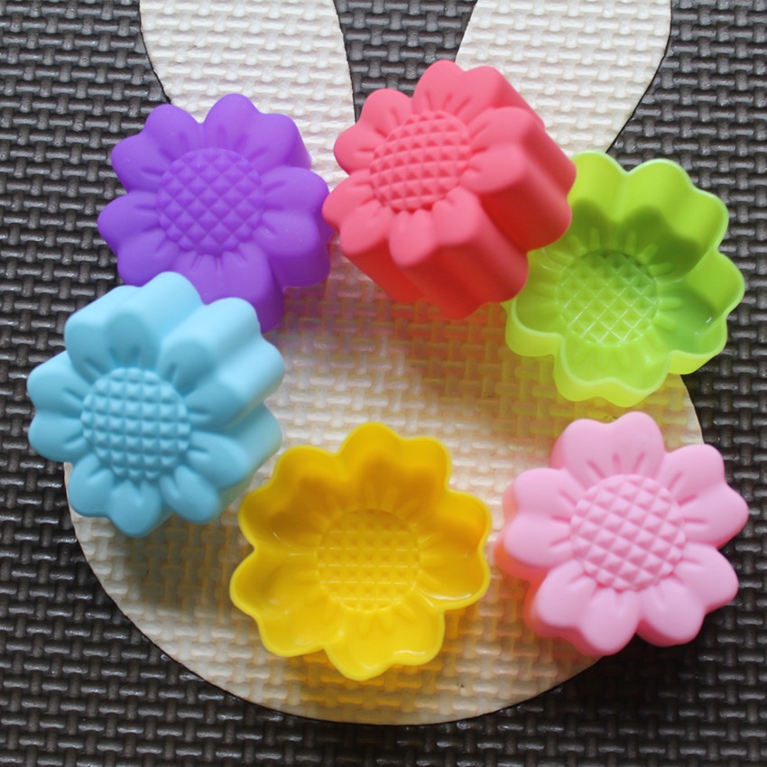 6 Pcs Set Non-Stick Flower Des - Soap Making Silicone Molds ulasan dan harga