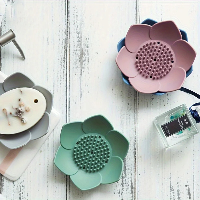 1pcs Bathroom Soap Box Lotus D - Soap Making Box ulasan dan harga