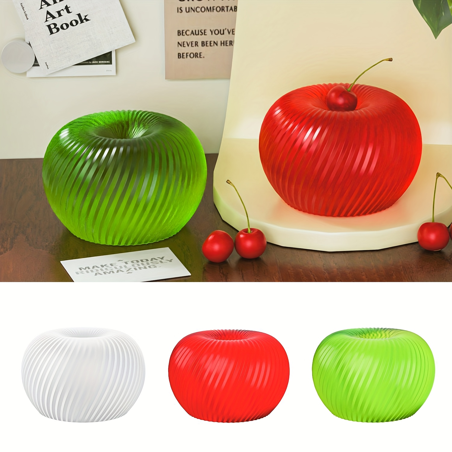 A trendy red apple silicone mo - Soap Making Silicone Molds ulasan dan harga