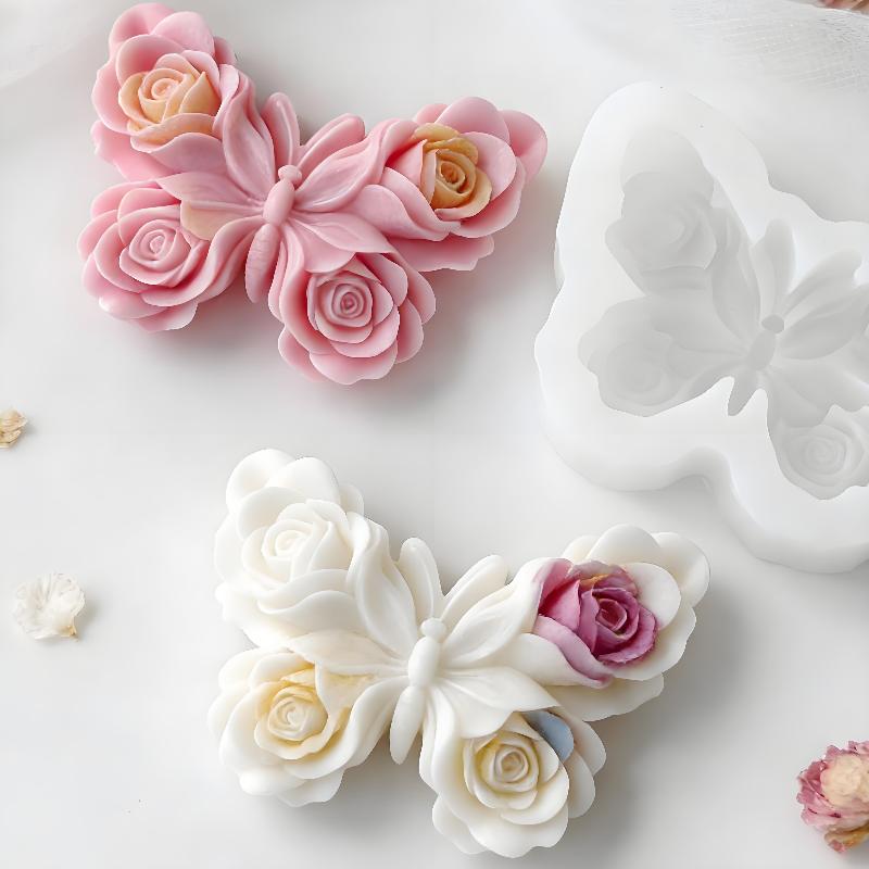 DIY Rose Butterfly Form Silico - Soap Making Silicone Molds ulasan dan harga